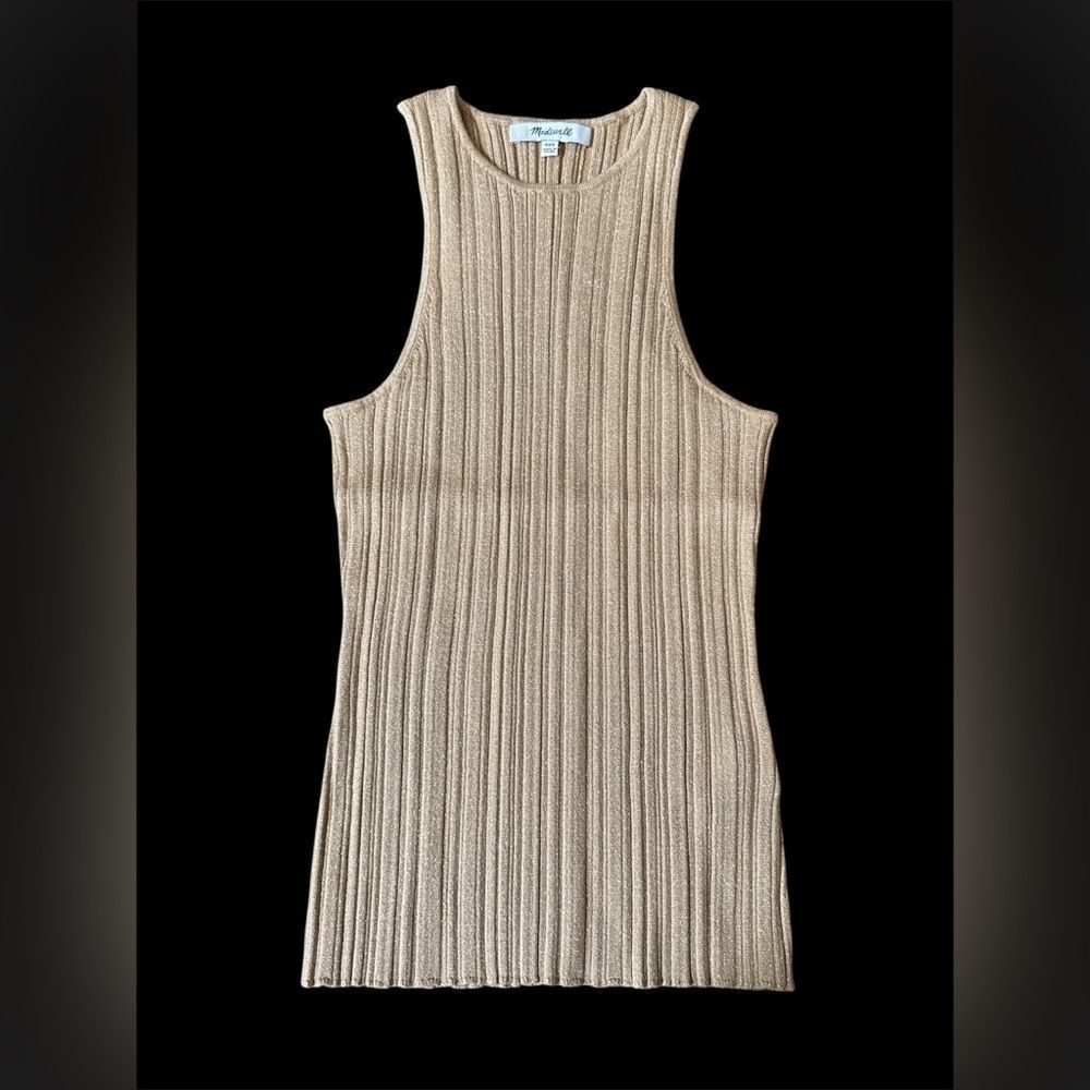 NWOT Madewell Shimmer Knit Sweater Tank - Picture 2 of 3